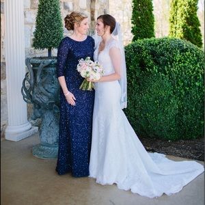 Sparkling Navy Blue Dress